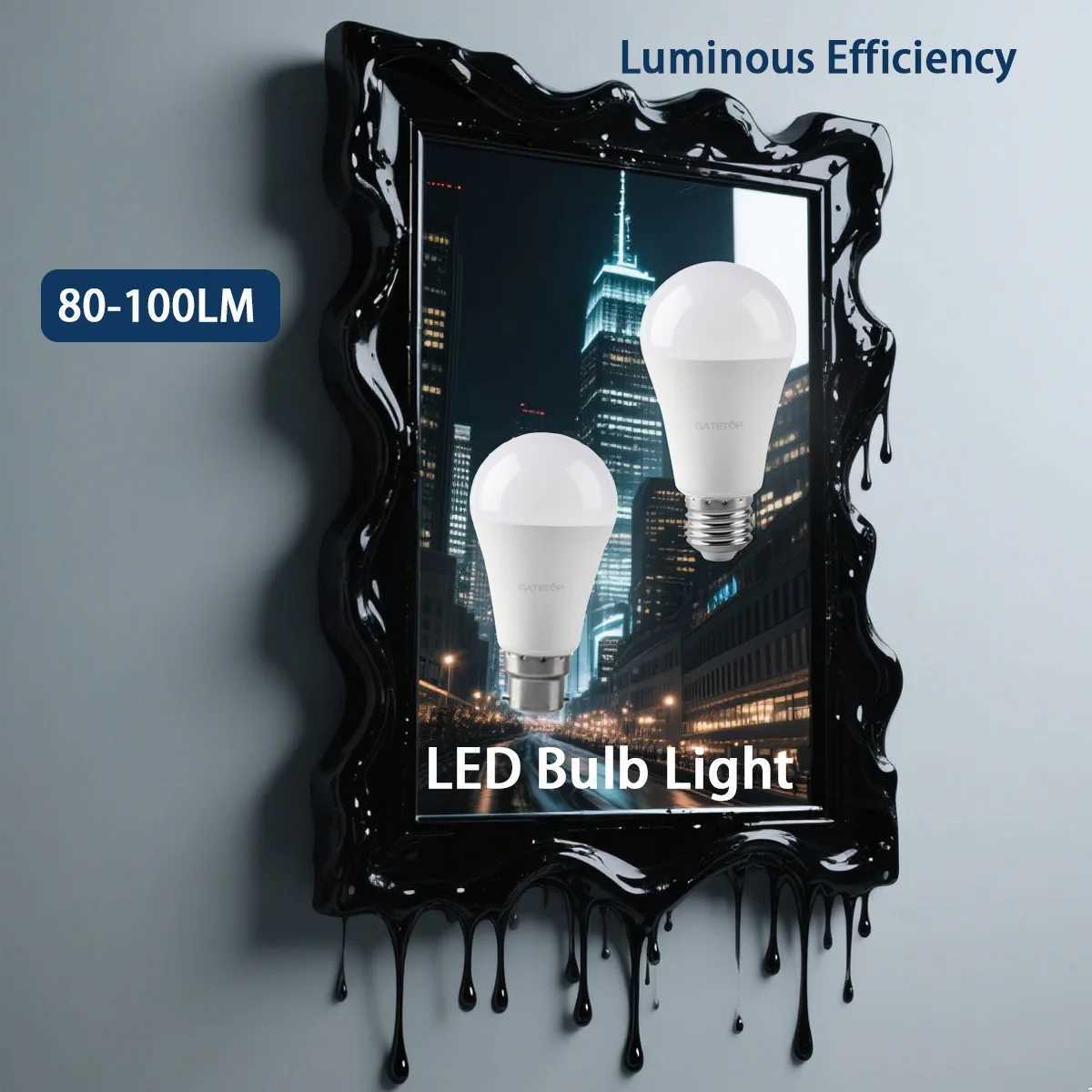 5PCS E27 B22 Base Bulb Led Lamps A60 A80 AC220V 230V 110V Light 20W 24W Lamps for Home Derection Living Room Lighting Bombilla C250917