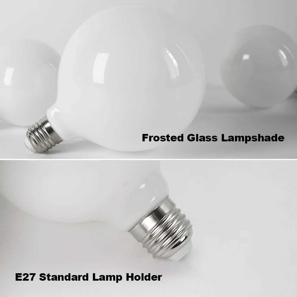 Big LED Bulb E27 AC 220V 110V G80 G95 G125 Energy Saving Global Light Lampada Ampoule Milky Light Bulb White Warm White LED Lamp C250917