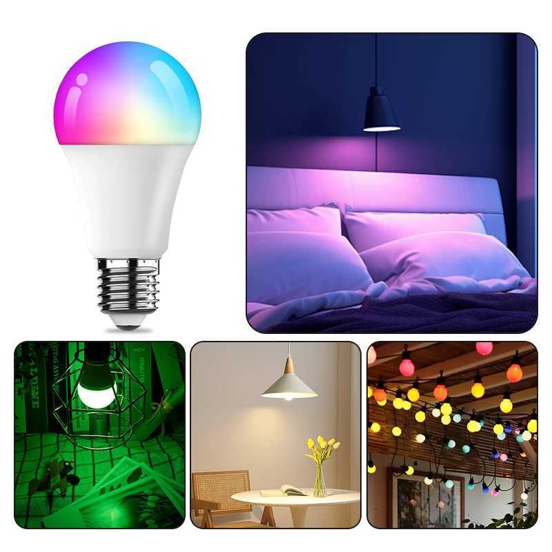 110pcs AC 220V 7W E27 LED Bulb RGB 16 Colours 24 Keys Remote Control Bedroom Ambient Light Living Room Arrangement Light C250917