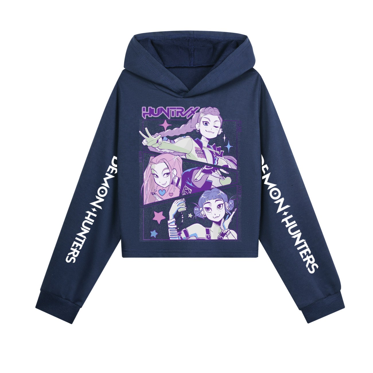 K-pop Demon Hunters Cartoon Hoodie Set Kids Hooded&Pant Pullover Sweatshirt Casual Long Sleeve Suit