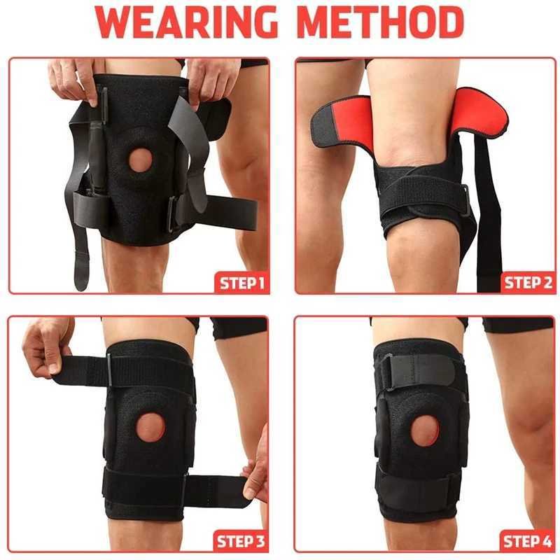 Knee Support orthopedic knee Brace Adjustable Open Patella Knee Pads Protector Guard Gym Workout Sports for Arthritis Joint Pain J250917