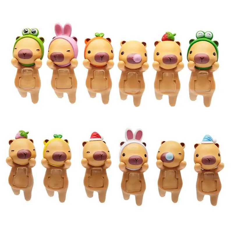Cartoon Blind Box Capybara Series Hippers Harvest Kawaii Hippie Doll Trendy Car Mobile Phone Ornaments Dumplings Kids Toy Gift C250917