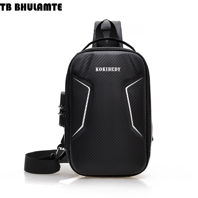 Free Shipping Designer Bag Luxury Bag Hard Shell Men's Chest Bag Texture Large Capacity Crossbody Bag Water-resistant Cycling Motorcycle Bag Busi