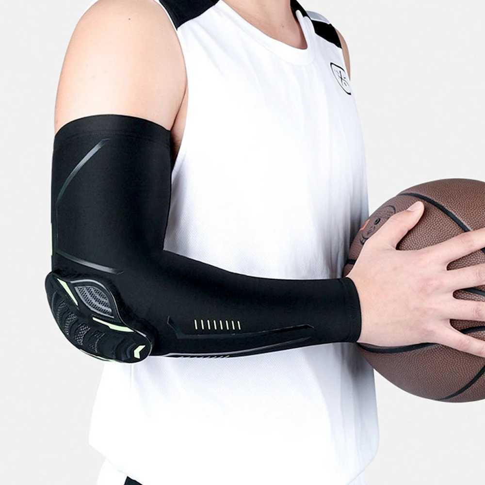 1Pcs Sports Crashproof Elbow Knee Pads Compression Arm Sleeves for Outdoor Basketball Football Bicycle Elbow Support Guard J250917