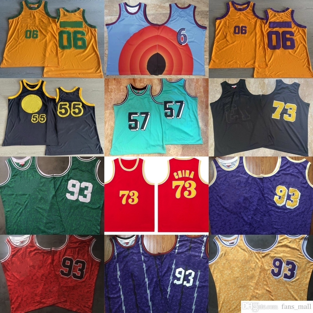 Classic Retro Authentic Embroidery 1993-94 Basketball Jersey Vintage Dragon Tiffany Drew Jerseys Real Stitched Breathable Sport Shirt Throwback