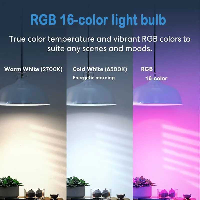 16 Color RGB Bulb LED Multicolor Bulb E27 Base 220V Household Lighting 10W Dimmable 24 Key Remote Control Atmosphere Neon Light C250917