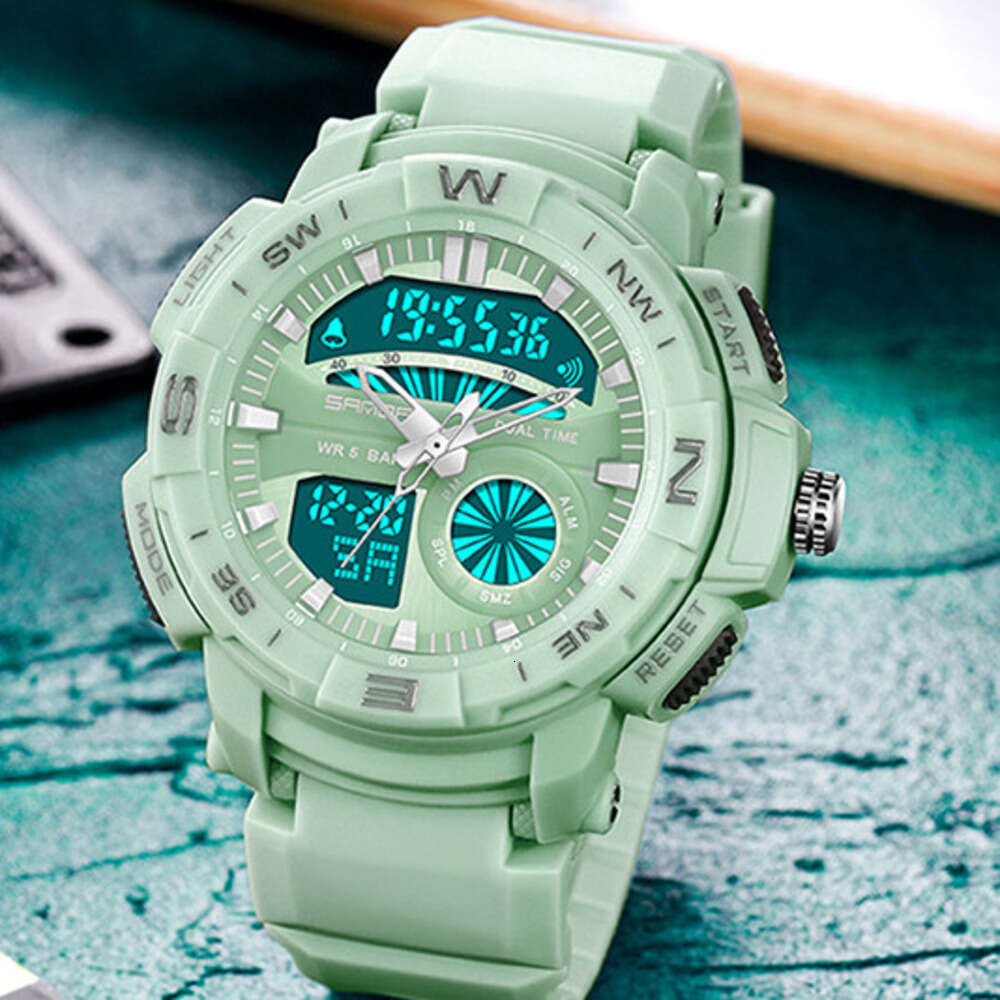 DHwatches Sanda Waterproof Sports Outdoor for Men and Women, Student Multi-Function Large Dial Wristwatch, Personalized Luminous Electronic Watch