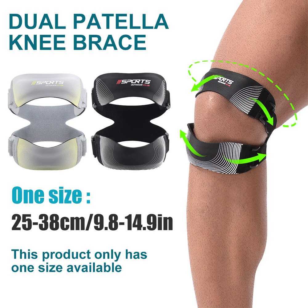 1PC Patella Knee Brace for PainMeniscus TearAdjustable Orthopedic Compression Patellar Tendon Support Strap with Patella Pads J250917