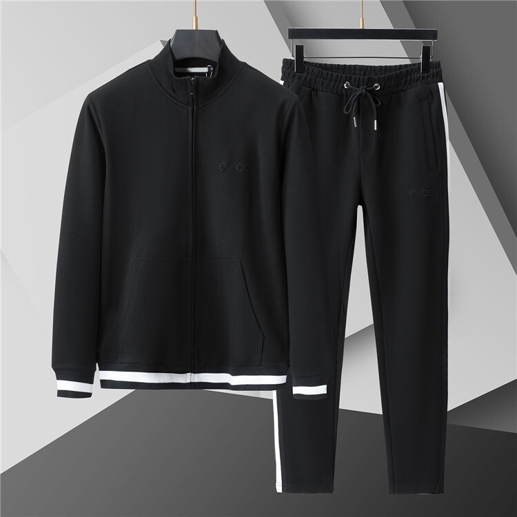 Men Sportswear Set Brand Mens Tracksuit Sporting Fitness Clothing Two Pieces Long Sleeve Jacket + Pants Casual Men's