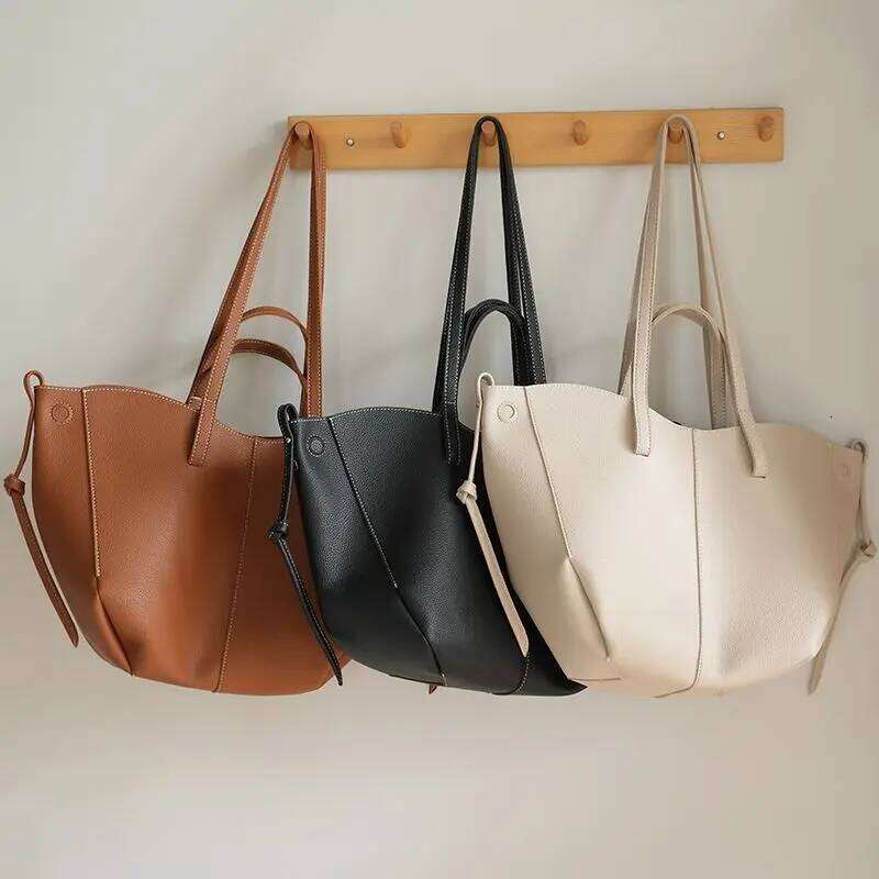 Designer bag 52 Fashion Brand Retro Tote for Women French Niche Design Handbag PU Leather Composite Large Capacity Underarm Shoulder Bag