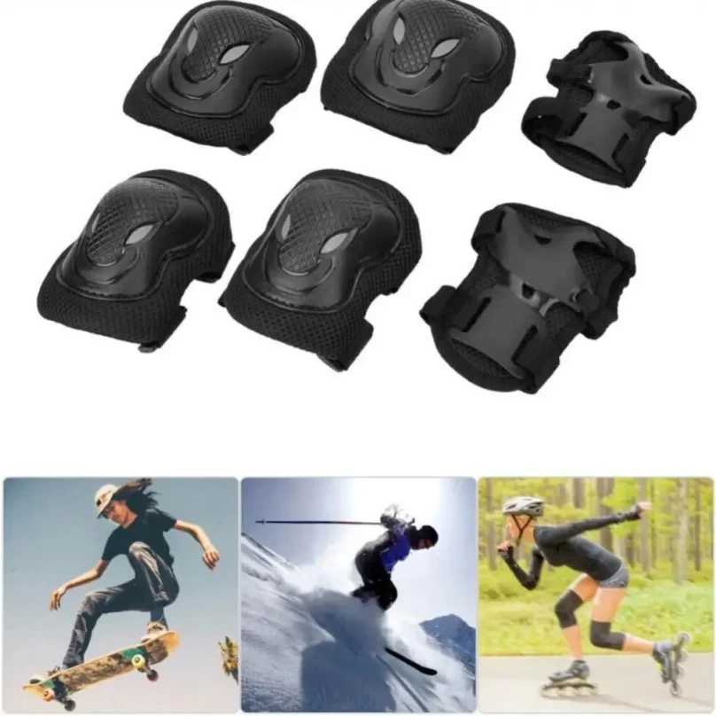 Women Men Elbow Wrist Knee Pads Protective Gear Set Skate Roller Cycling Bike 6pcs set of roller skating ice protection knee pad J250917