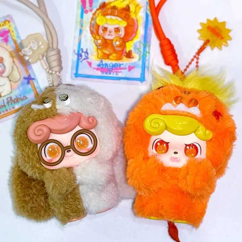 Official Genuine QKid Emotional Hairy Monsters Series Blind Box Cute Vinyl Doll Pendent Mystery Box Cartoon Decor Toys Gifts C250917