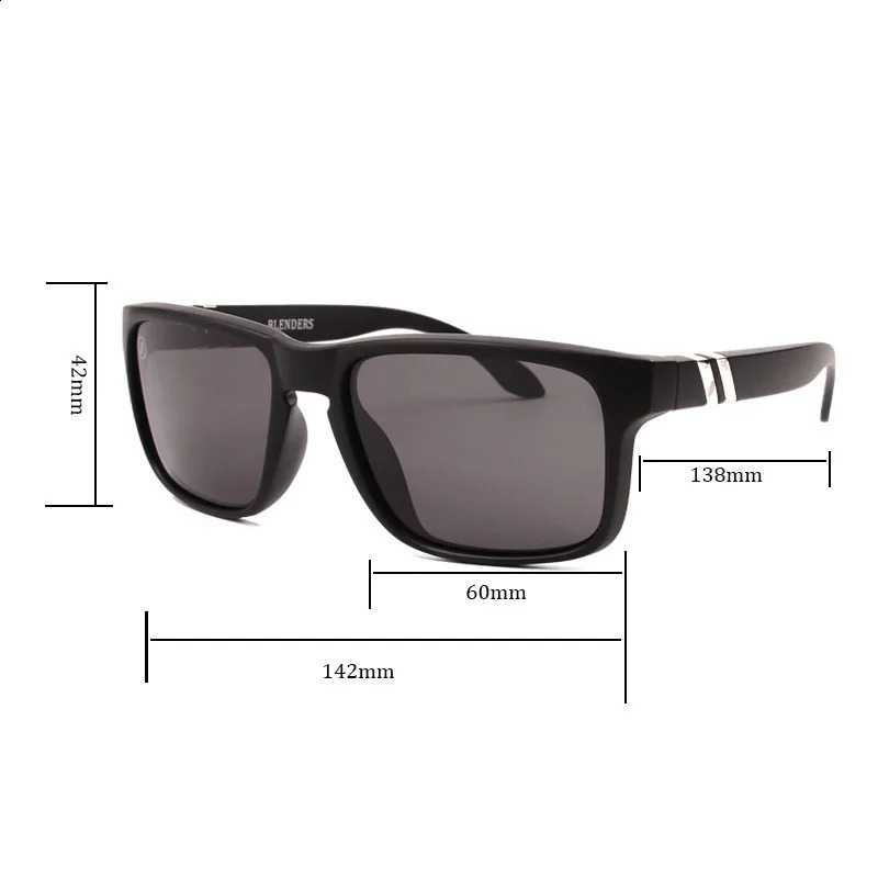 blender square women men Sunglasses Men Polarized UV Eyewear Vintage Fashion Square Mens Sun Glasses B8801 250916