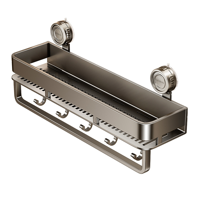 Suction cup bathroom rack toilet household non-punching toilet washstand wall-mounted toilet multi-functional storage