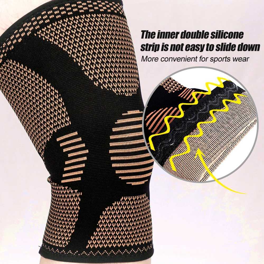 1Pcs Copper Knee Brace for Knee Pain Copper Knee Compression Sleeves Knee Pads for Meniscus TearArthritisJoint Pain Relief J250917