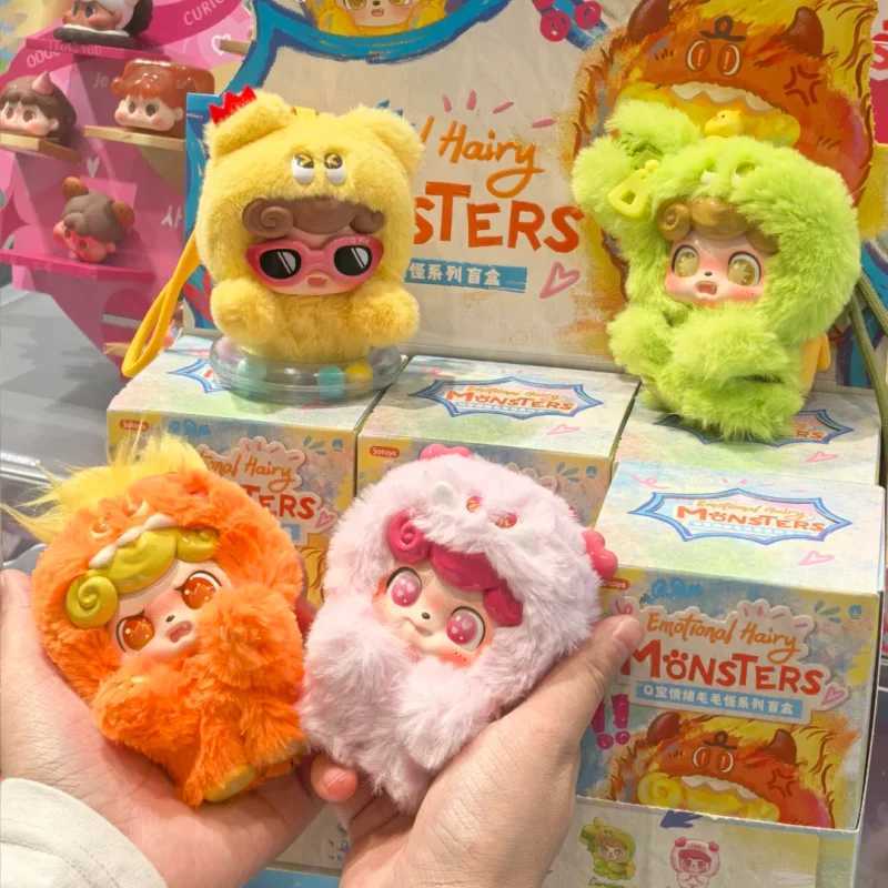 Genuine QKid Emotional Hairy Monsters Series Blind Box Kawaii Trend Pendant Mystery Box Dolls Ornament Toys Cute Gifts C250917