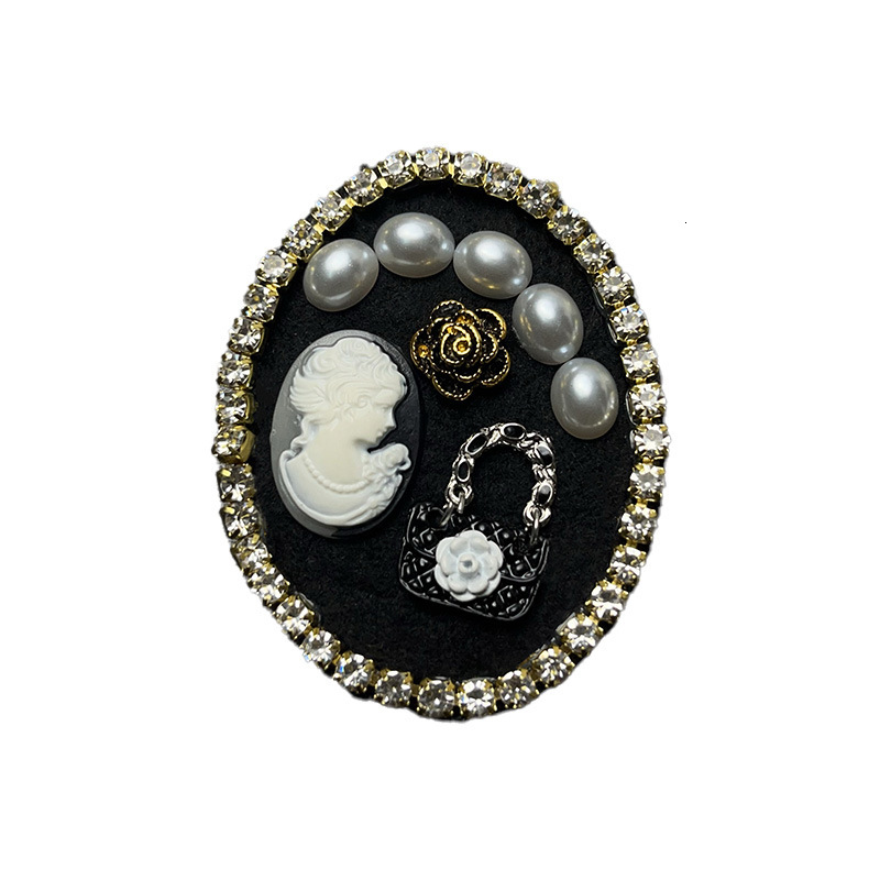 vintage women mens brooches south korea dongdaemun badge brooch pearl tassel british style elegant suit sweater accessory collar pin suit party weddin