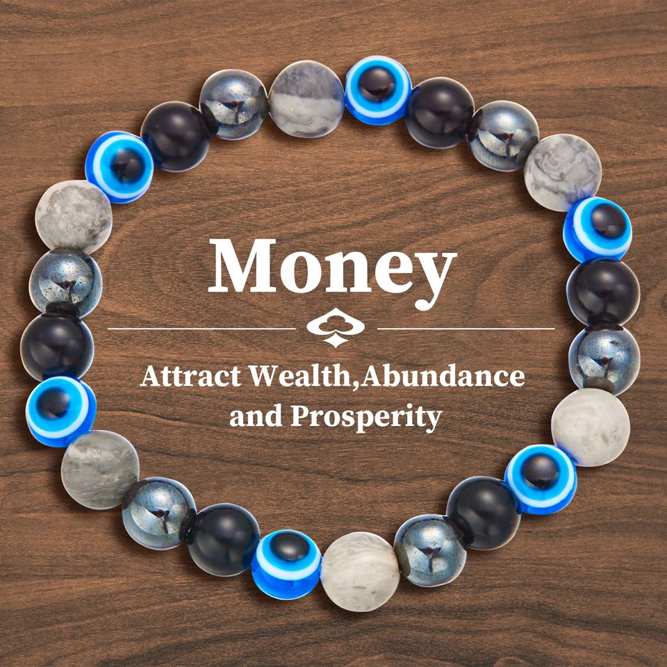 Attract Wealth Good Luck Fashion 8mm Natural Stone Beaded Bracelet for Women Bracelet Jewelry Colorful Party Gift 250916