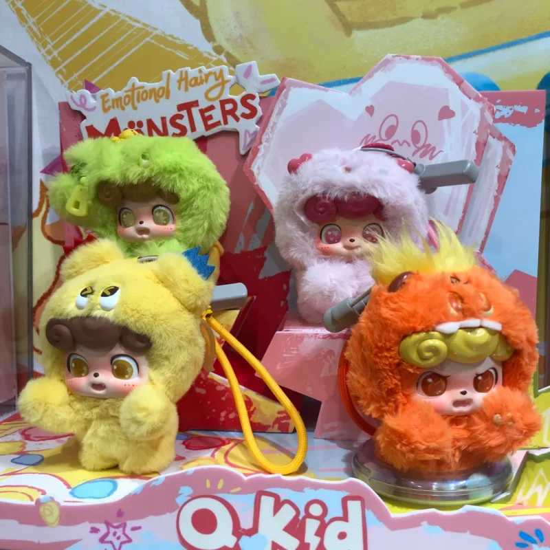 Genuine QKid Emotional Hairy Monsters Series Blind Box Kawaii Trend Pendant Mystery Box Dolls Ornament Toys Cute Gifts C250917