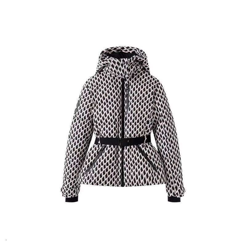 2025Warm Fleece Tight Ski Suit with Bell Bottom Pants Women's Fashionable Polyester Fiber Clothing Set from Mainland China