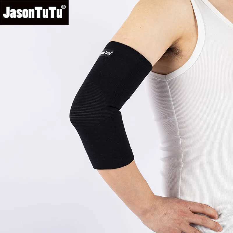 JASONTUTU 1PC Elbow Support Elastic Gym Sport Elbow Protective Pad Absorb Sweat Sport Basketball Tennis Arm Sleeve Elbow Brace J250917