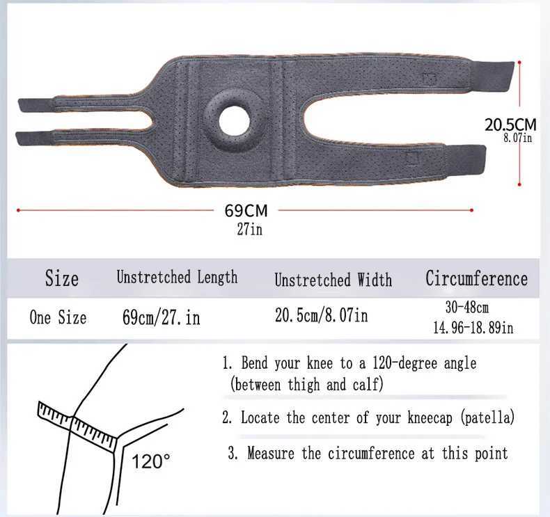 Adjustable Knee Pads and Pressure Silicone Anti Slip Design of the Sports Knee Brace Side Stabilizer for Running Hiking Outdoor J250917