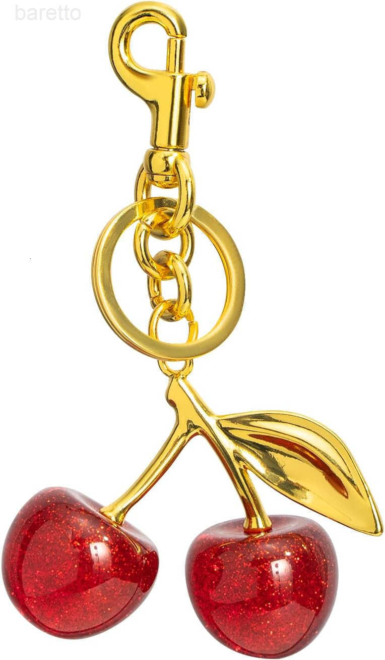 Cherry Keychains Bag Charms Purse for Women Car Key Chains Women Cute Gifts for Birthday Mothers Christmas Valentine Z2509017