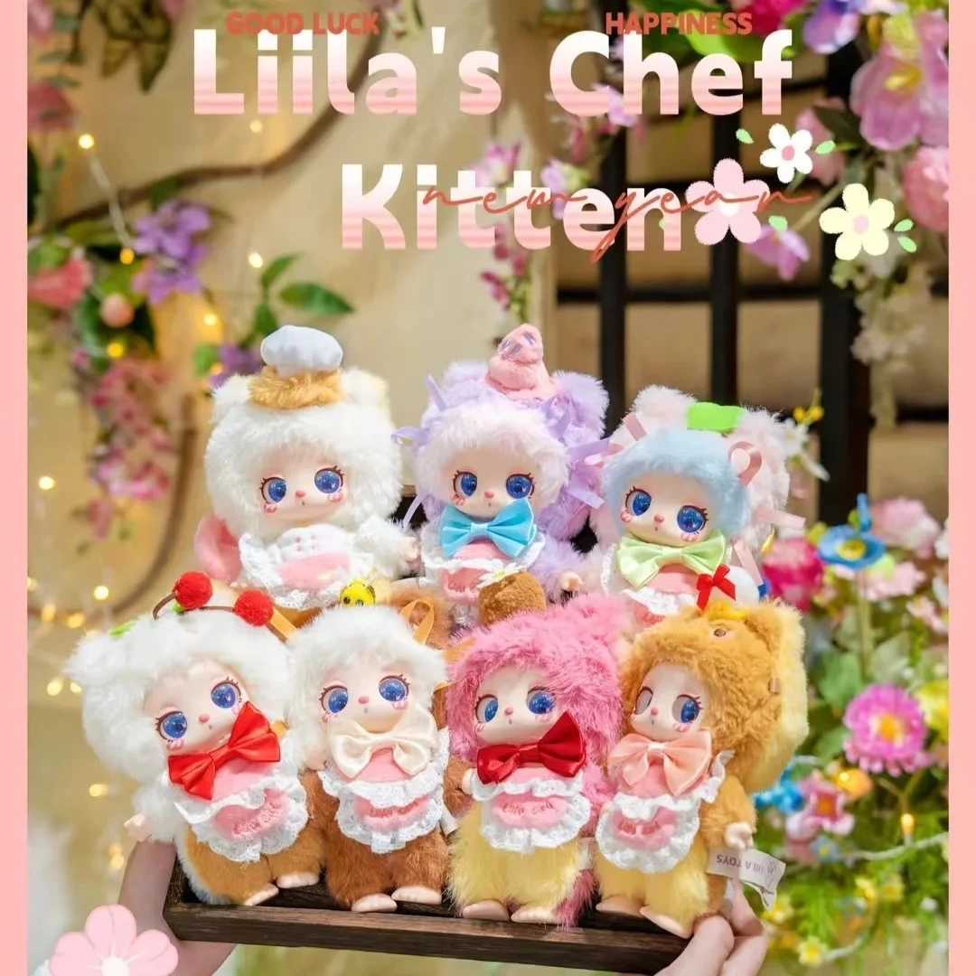 Liila Luck Cat Mystery Boxes Series V4 Blind Box Chef Kitten Action Figure Trendy Gifts For Kids And Collectors C250917