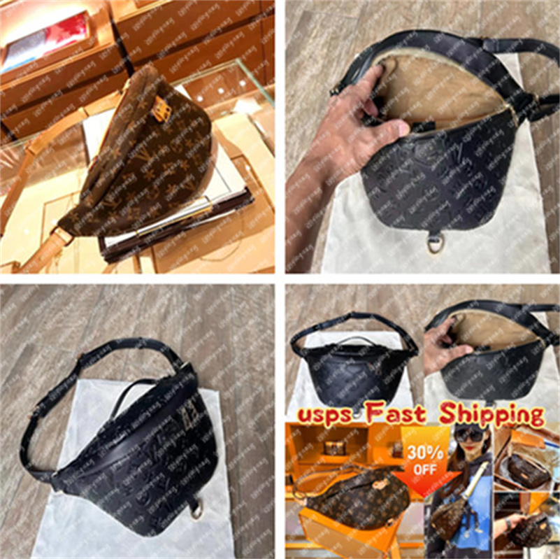 Bumbag Cross Body Waist Bags Temperament Bumbags Fanny Pack Bum embossing flowers Famous soft leather Luxurys designers bags Serial Number Date Code DustBag