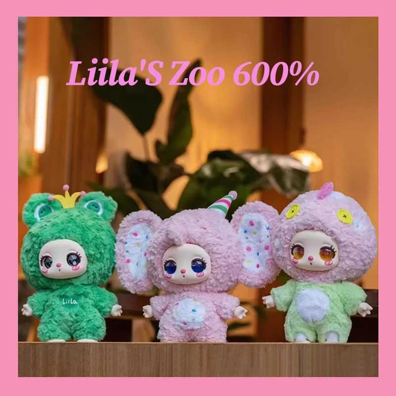 Liila 600 Cat LiilaS Zoo Series Blind Box Trendy Vinyl Plush Doll Cute Large Doll Mystery Box Figure Collect Children Toy Gift C250917