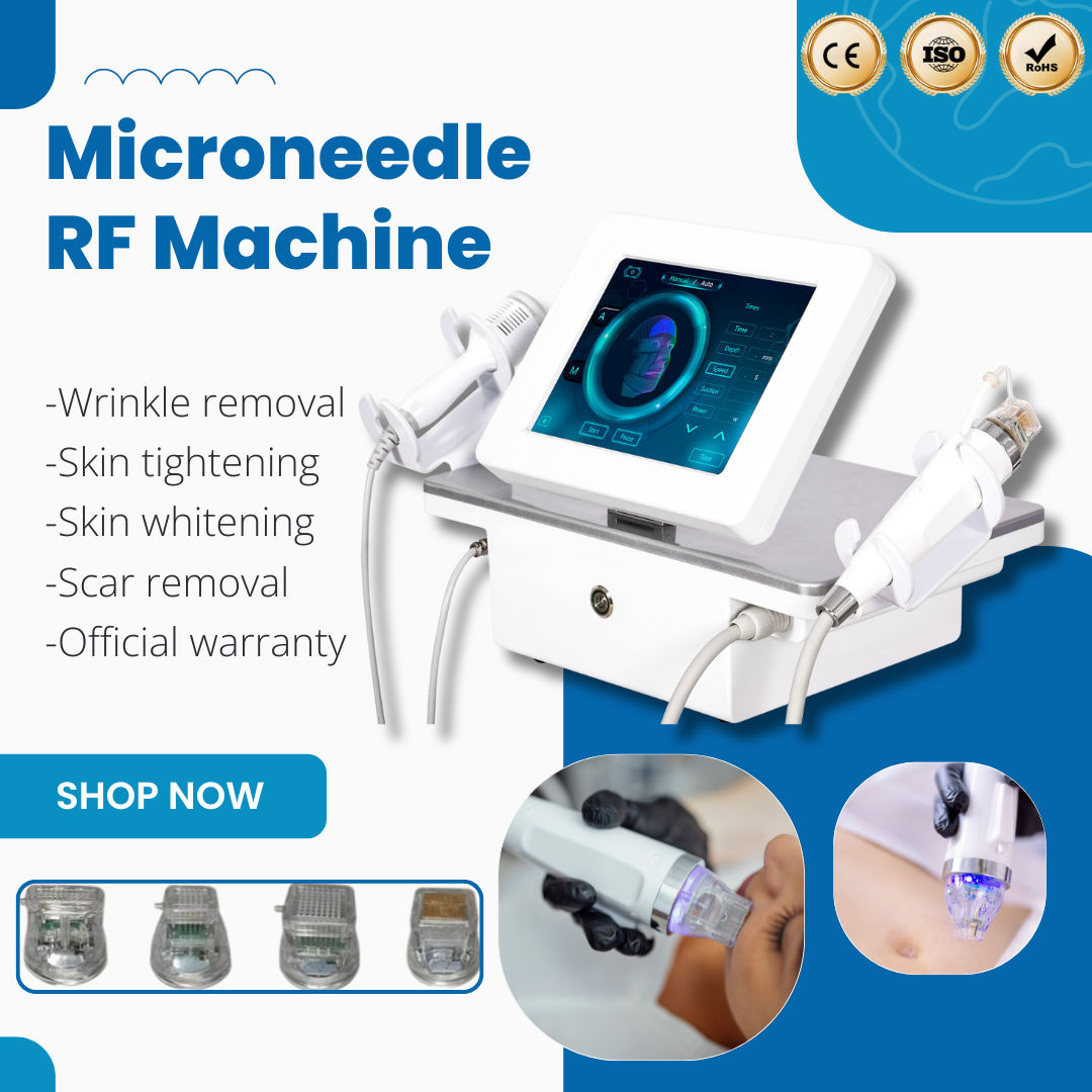 Portable Fractional RF Microneedling Device for Home and Salon Use Acne Scar Treatment Stretch Mark Removal and Skin Rejuvenation