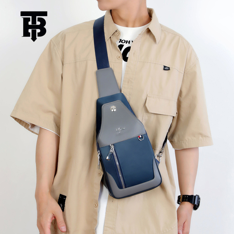 Designer Bag Cross-border Hot Sale New Men's Luxury Bag Waterproof Oxford Cloth Chest Bag Men's Single Shoulder Crossbody Bag High-end Casua