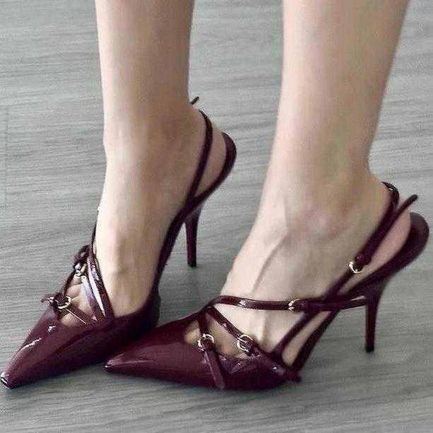 Spring Summer 2025 New Fashion Women's Single Shoes Retro Pointed Toe High Heels for Women T250917