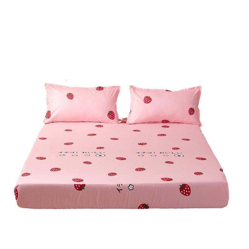 Fitted Sheet Mattress Protector Breathable Non-Slip Bed Cover with Full Coverage - Single Piece W260302