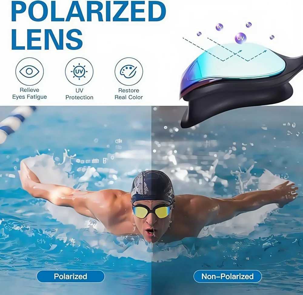 New Professional Large Frame Adult Silicone Swim Goggles Lens Plating Antifog And UV Protection Outdoors Swimming For Women Men J250917