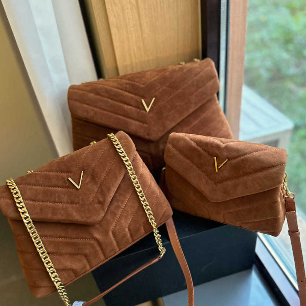 Shoulder Bags Crossbody designer bag 3 sizes LouLou shoulder bag black golden chain bags designer women bag luxury leather designer woman suede handbag large wallet