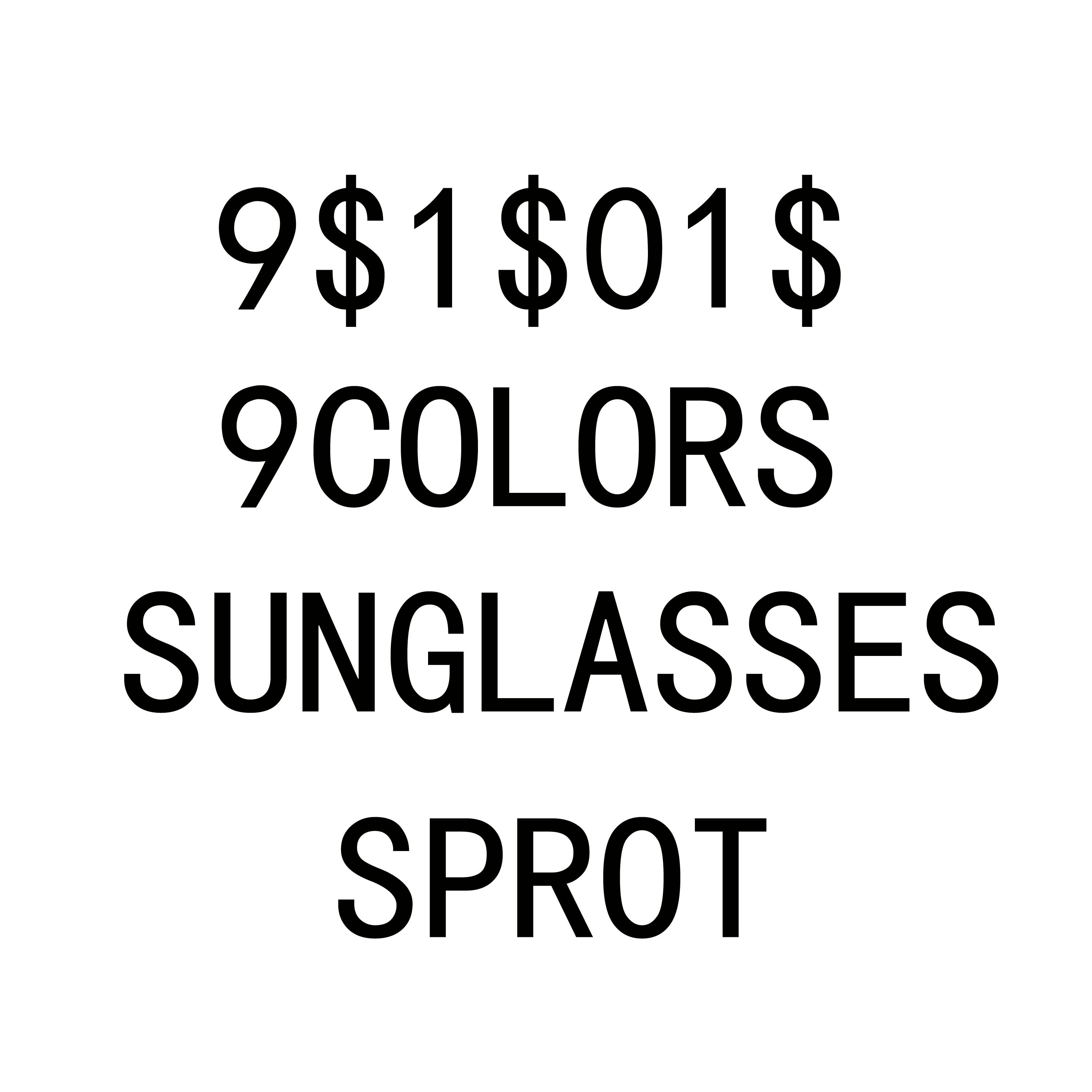 10PCS summer women and man fashion sport Sunglasses men Cycling driving Outdoor Designer Sun Glasses Eyeglasses Travel, motorcycles Eyewear 9colors