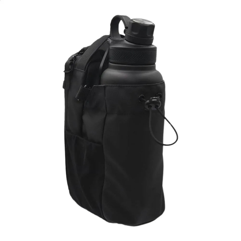 Large Capacity Magnetic Water Bottle Bag MultiPocket Portable Gym Specific Water Cup Holder Crossbody Magnet Gym Bag 250916