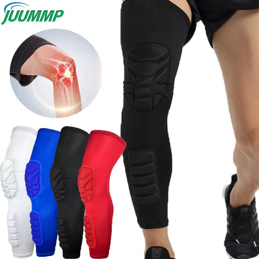 1 Pair Basketball Honeycomb Crashproof Pad Stretchable Knee Leg ProtectorCalf Compression for Sport Running Cycling Hiking J250917