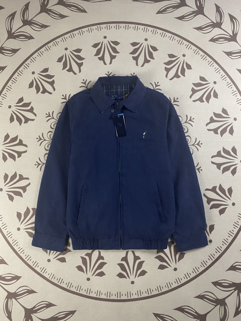 Mens Jackets Small Horse embroidery Collar Jacket Coats Adult Spring Autumn Casual Jackets Zippers Full-Zip Coats Hiking Cycling Travel Outwears Tops