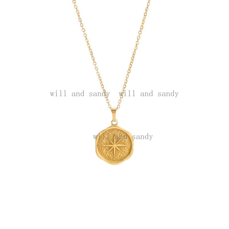 Non Tarnish 18k Gold Necklace for women Designer Jewelry Stainless Steel Heart Moon Flower Flower Star Charm Necklaces Fashion Jewelry