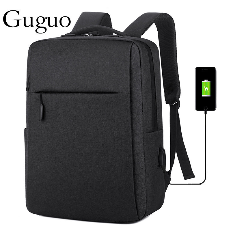 Guguo Free Shipping New Designer Bag 2025 Large Capacity Printable Business Backpack USB Charging Multifunctional Laptop Bag Export Men's Backpac