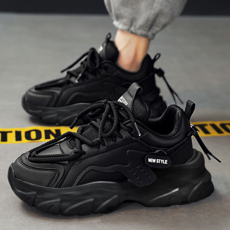 TOP Designer Men's Shoes 2025 Spring New Youth Trendy Sports Versatile Casual Shoes Thick Sole Height Increasing Agan Dad Sneakers 0e