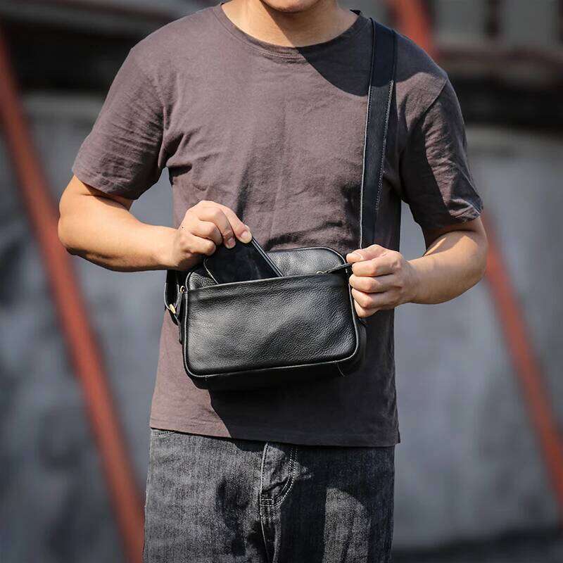 designer bag 52 guro mens genuine leather shoulder natural cowhide crossbody casual small satchel mobile phone bag for 7 9 inch ipad