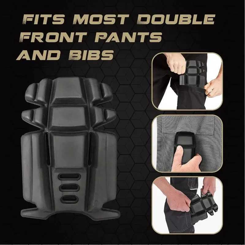 1pair Simple knee pad for tactical pantsMade Inserts of EVA material Crashproof type it is suitable for working trouser J250917
