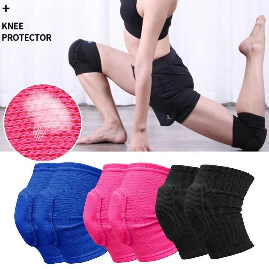2pcs Sports Compression Knee Pads Elastic Knee Protector Thickened Sponge Knee Brace Support for Dancing Workout Training J250917