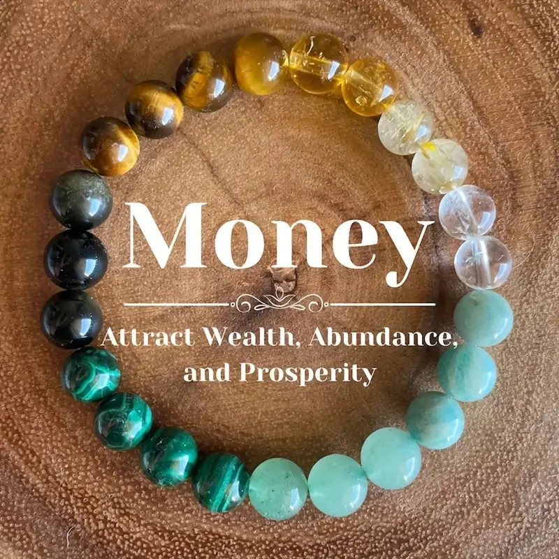 Attract Wealth Good Luck Fashion 8mm Natural Stone Beaded Bracelet for Women Bracelet Jewelry Colorful Party Gift 250916