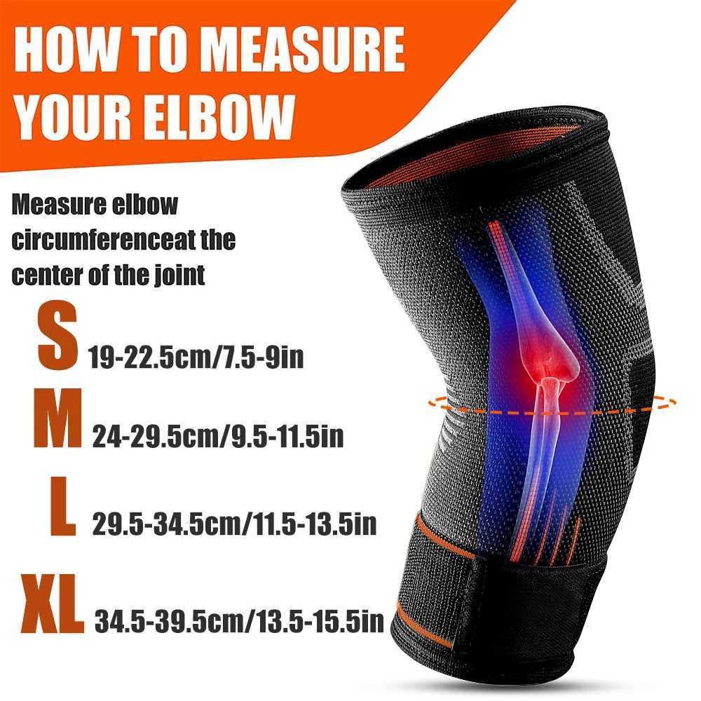 1Pcs Elbow Support Brace Compression Sleeves Adjustable Strap for Tendonitis Tennis Elbow Golf Elbow Treatment Pain Relief J250917