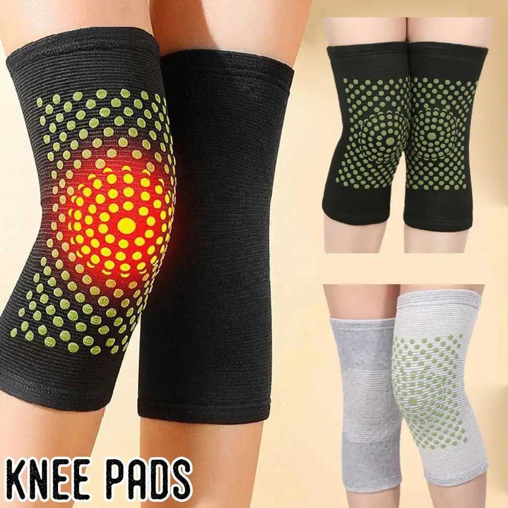 1 Pair SelfHeating Knee Protector Wormwood Hot Compress Knee Sleeve For Men Women Knee Brace Support For Cycling Skiing Running J250917