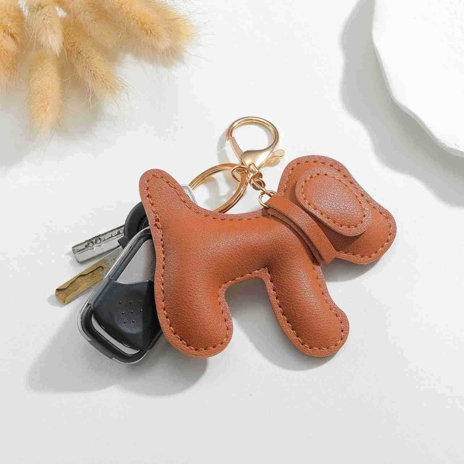 Leather Dog Bag Charm Dog Lover Charm Keychain for Purse Handbags Bag Accessories Z2509017